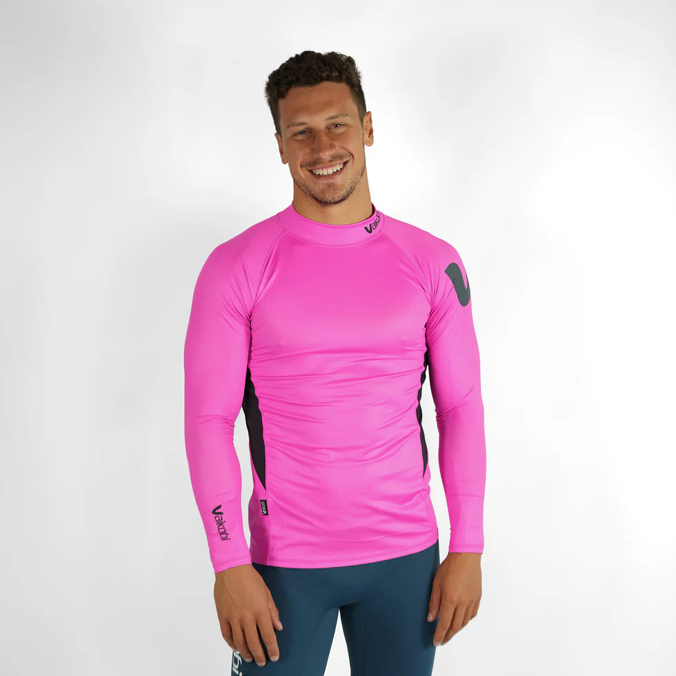 VAIKOBI LONG SLEEVE RASH TOP - PINK