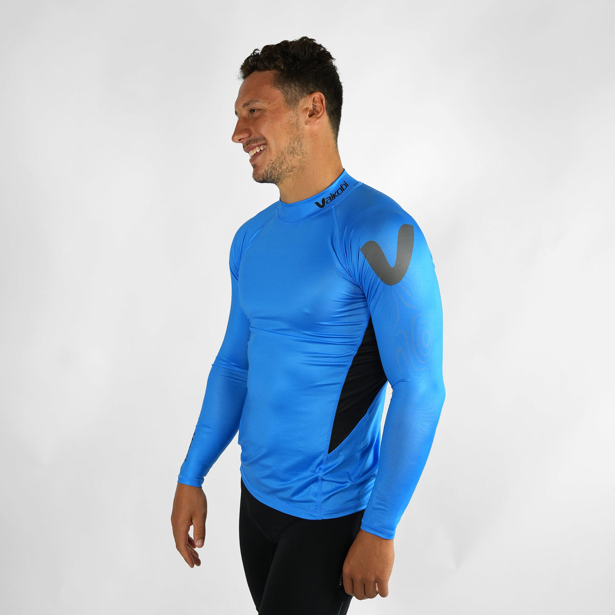 Vaikobi Long Sleeve Rash Top- Cyan