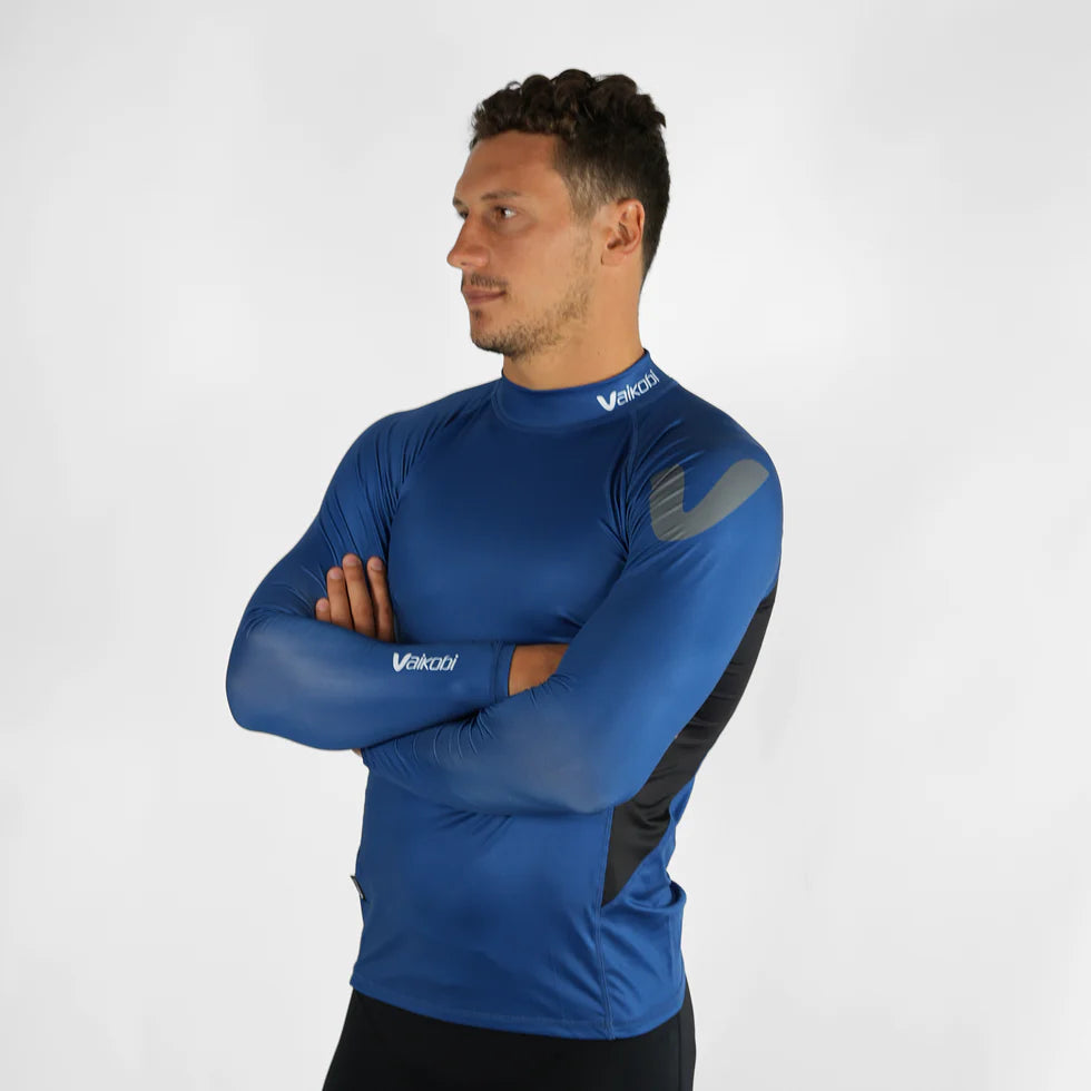 VAIKOBI LONG SLEEVE RASH TOP - NAVY