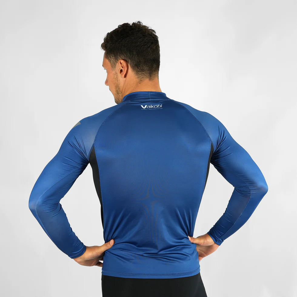 VAIKOBI LONG SLEEVE RASH TOP - NAVY