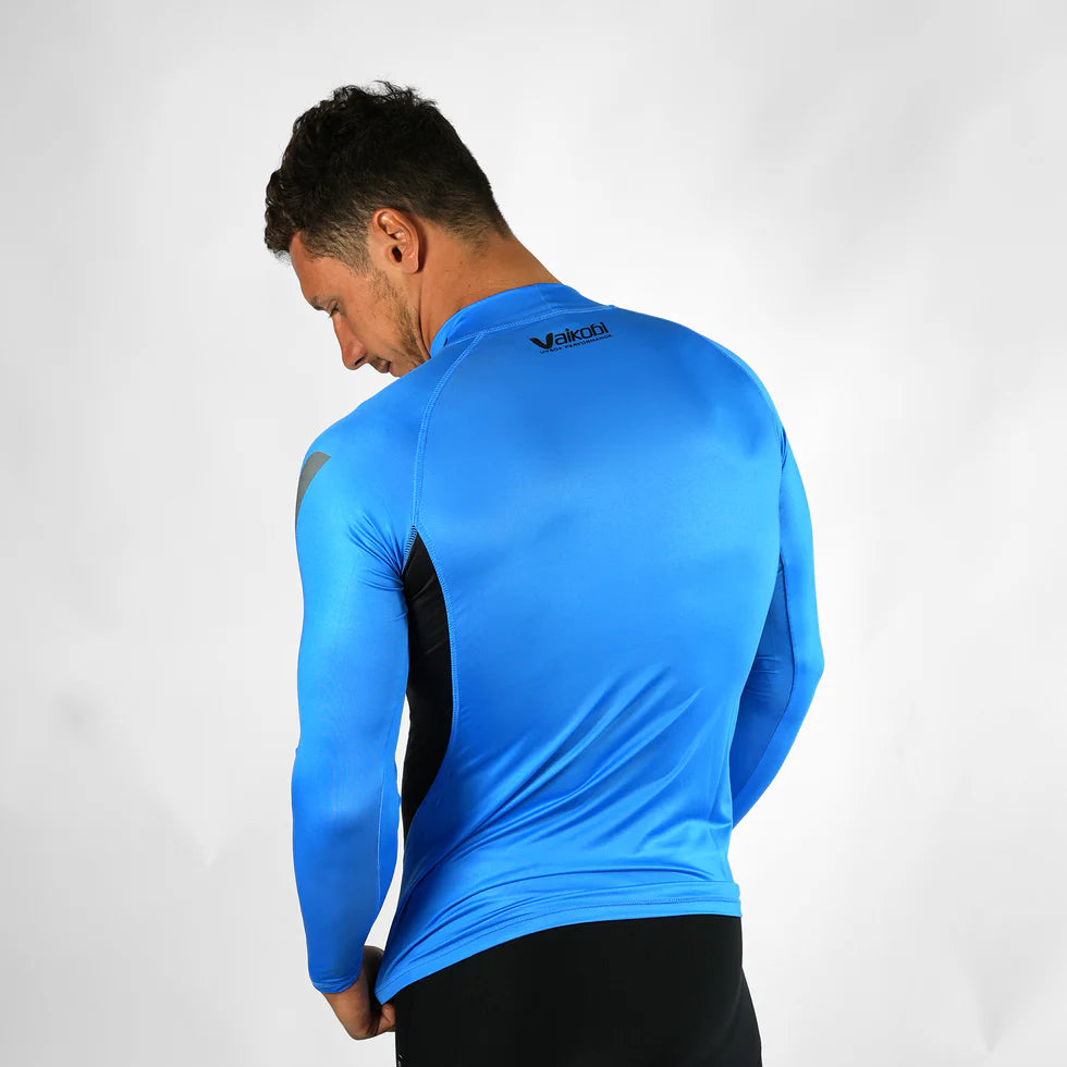 VAIKOBI LONG SLEEVE RASH TOP- CYAN