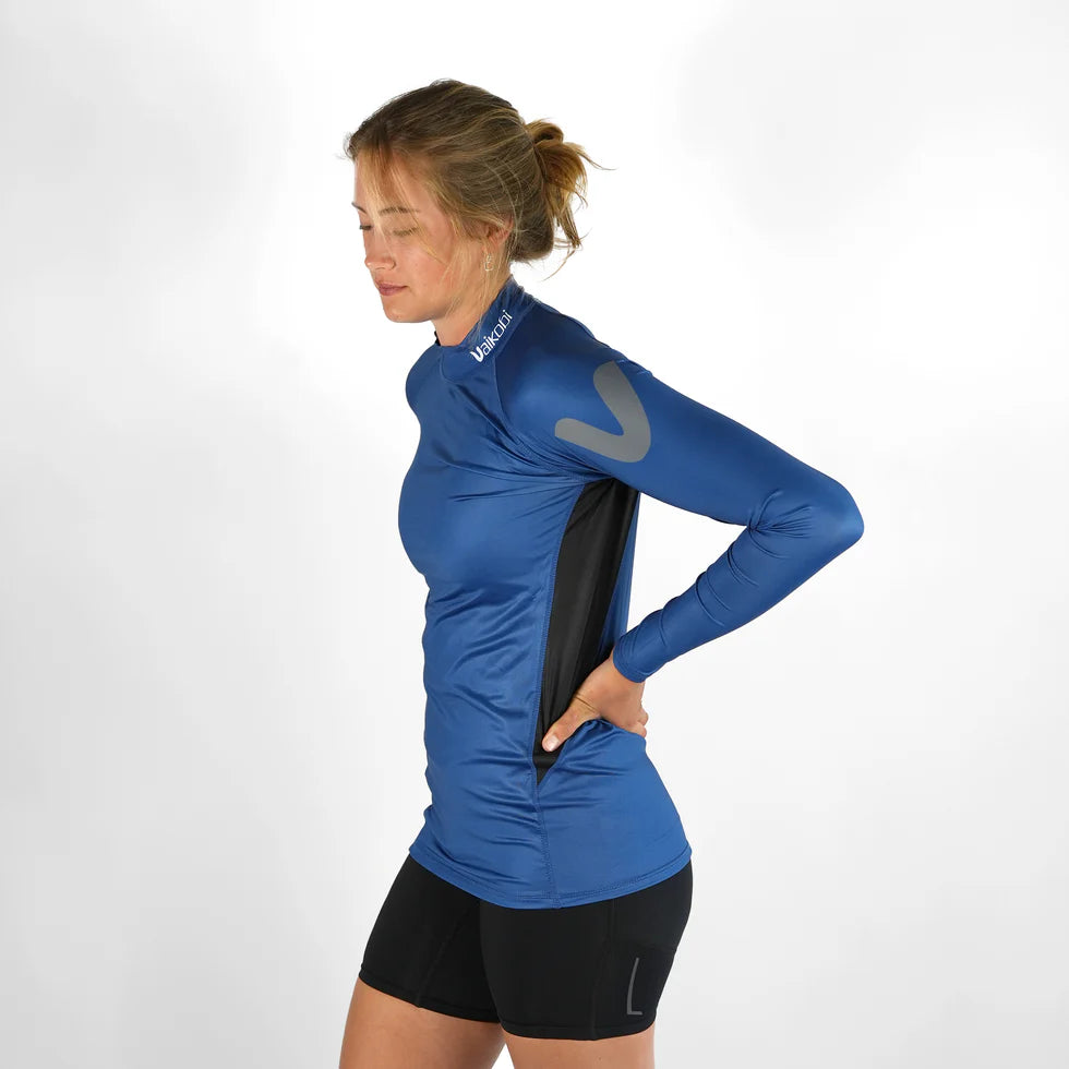 VAIKOBI LONG SLEEVE RASH TOP - NAVY