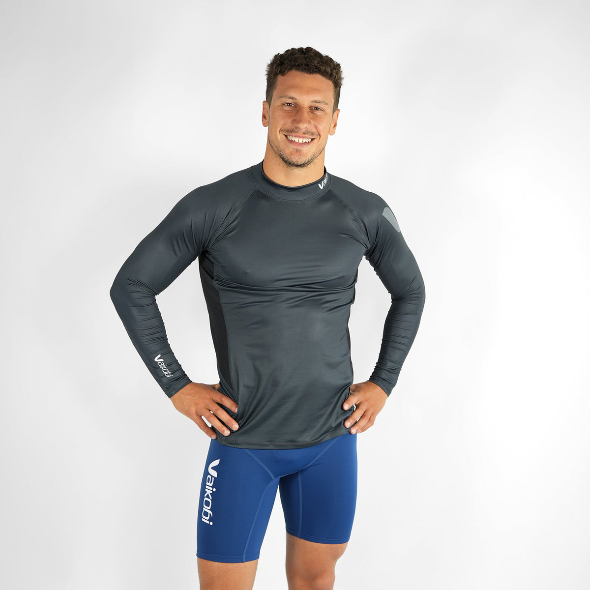 Vaikobi Long Sleeve Rash Top - Charcoal