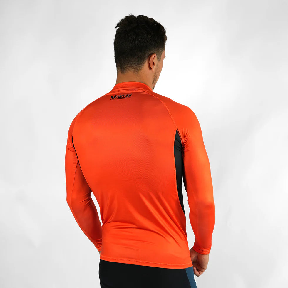 VAIKOBI LONG SLEEVE RASH TOP - ORANGE
