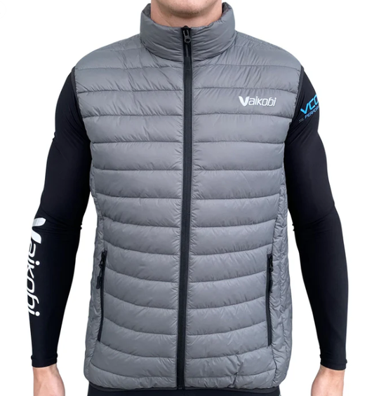 VAIKOBI DOWN VEST-GREY - DISCONTINUED STYLE - LAST STOCK