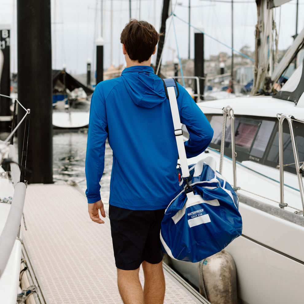 BURKE HOODED SUNSHIRT - BLUE