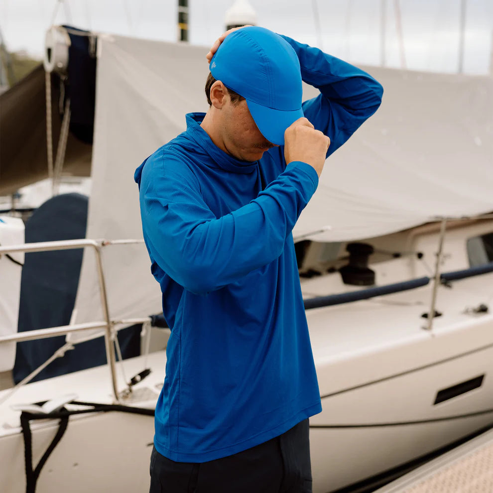 BURKE HOODED SUNSHIRT - BLUE