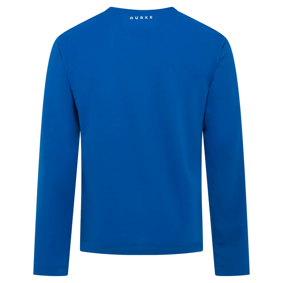 BURKE CREW TECH TEE - LONG SLEEVE - BLUE