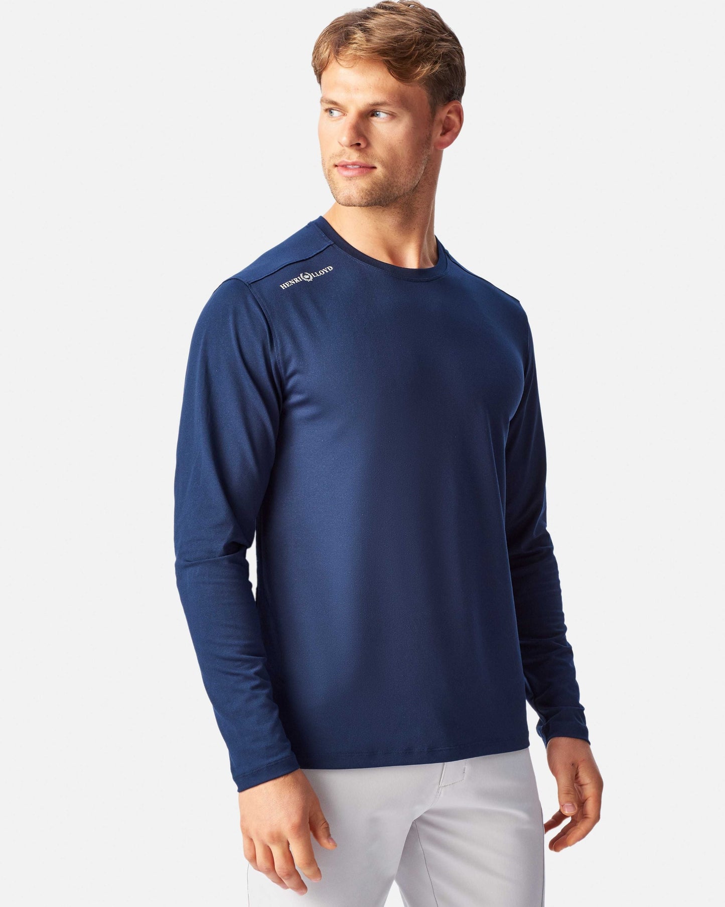 HENRI LLOYD DRI-FAST LONG SLEEVE TEE - BLUE