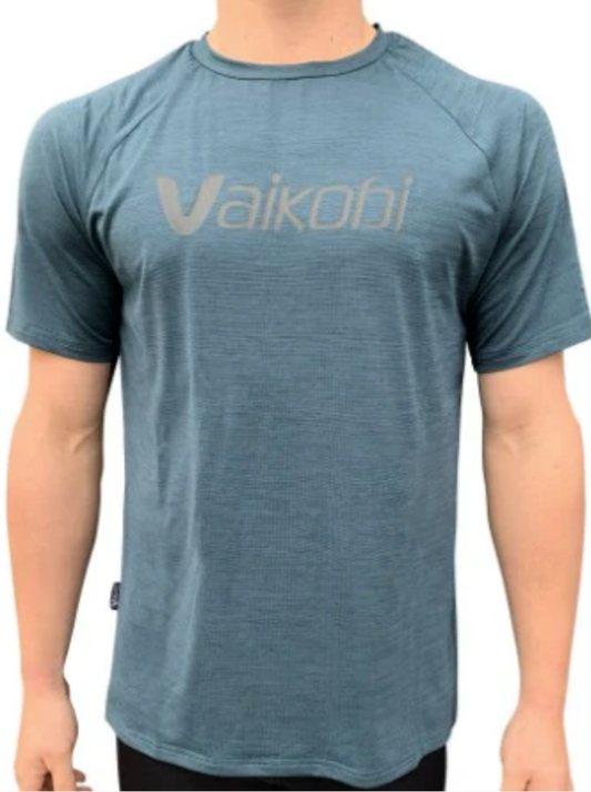 VAIKOBI MENS UV PERFORMANCE S/S TECH TEE - OCEAN BLUE