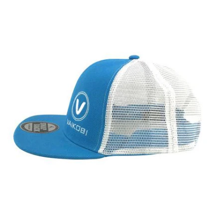 VAIKOBI YOUTH FLAT-BRIM MESH SNAPBACK CAP - AQUA