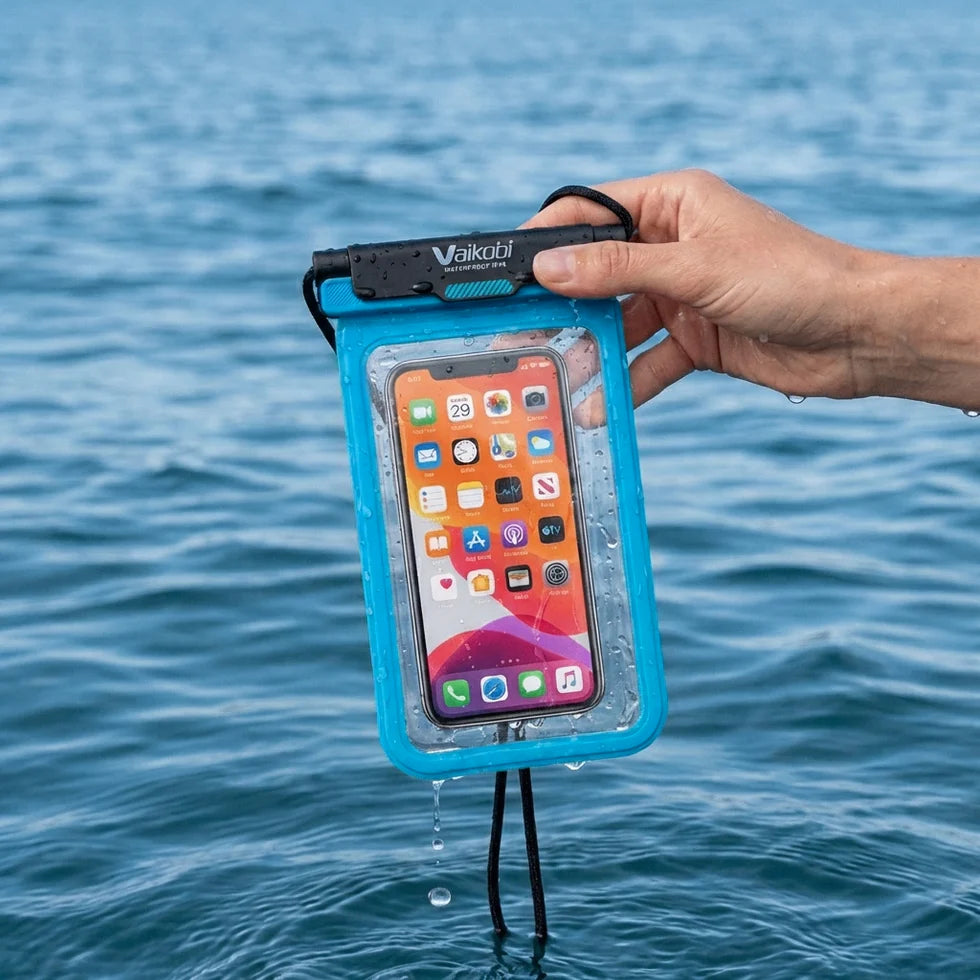 VAIKOBI WATERPROOF PHONE COVER - CYAN