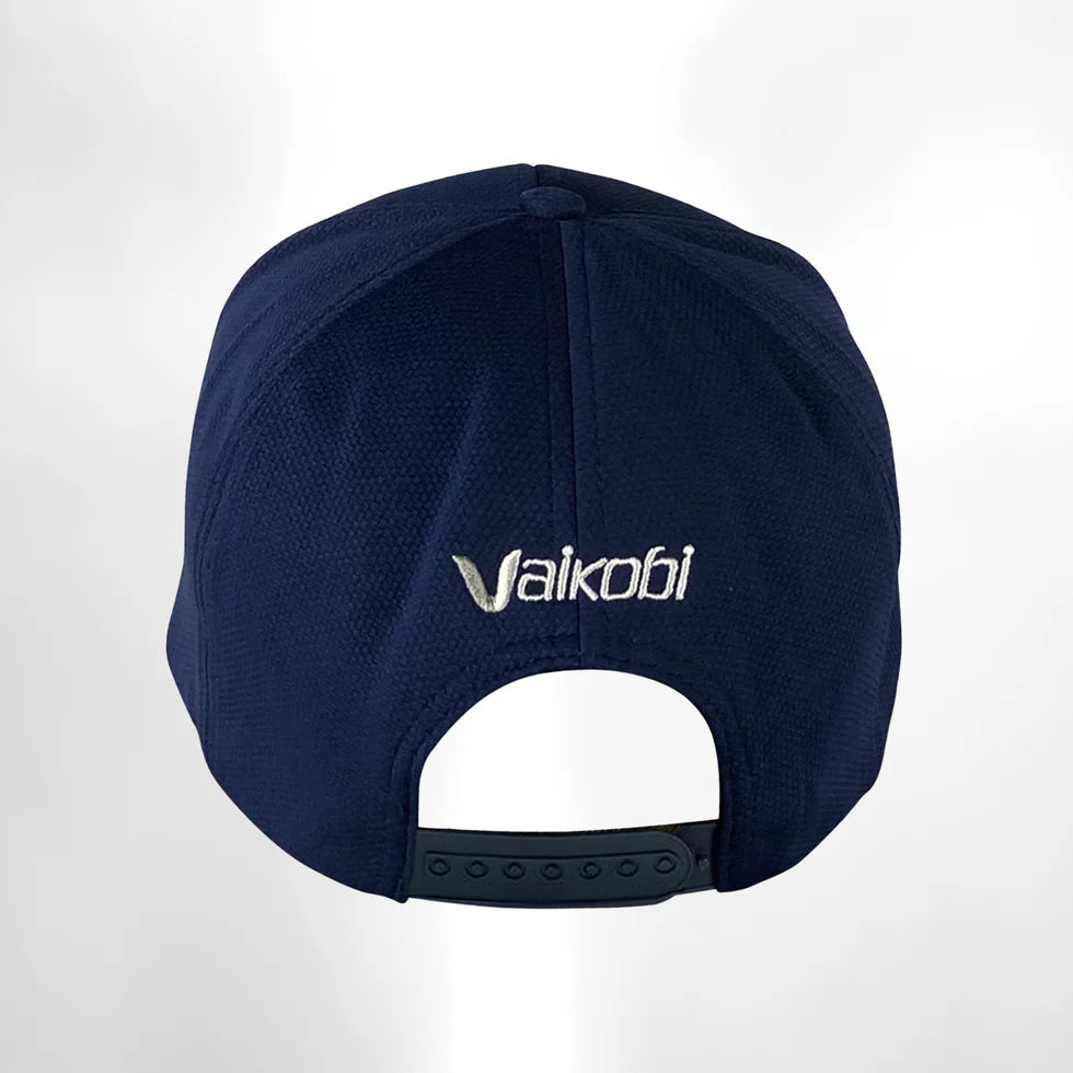 VAIKOBI PERFORMANCE MESH HAT LOGO - NAVY