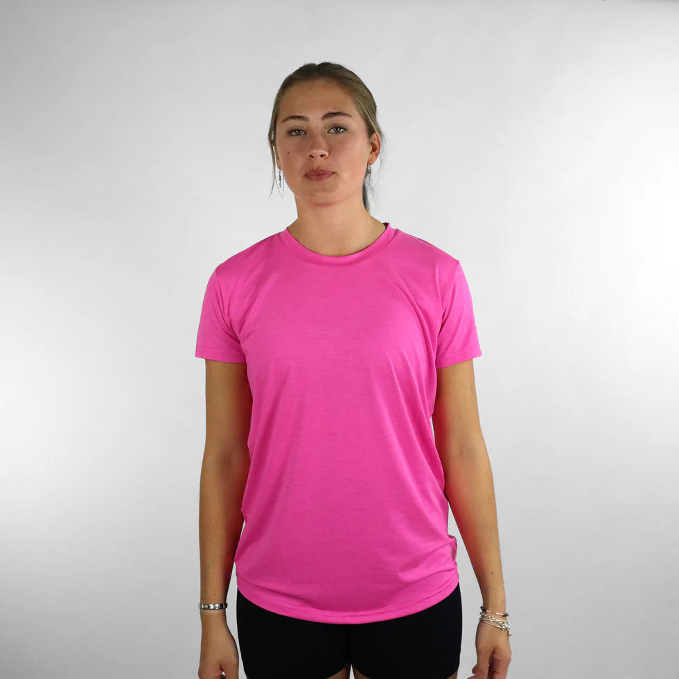 VAIKOBI WOMEN'S UV PERFORMANCE TECH TEE - PINK