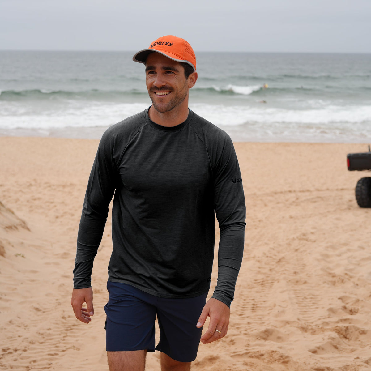 Vaikobi UV Ocean Tech Long Sleeve Tee - Charcoal