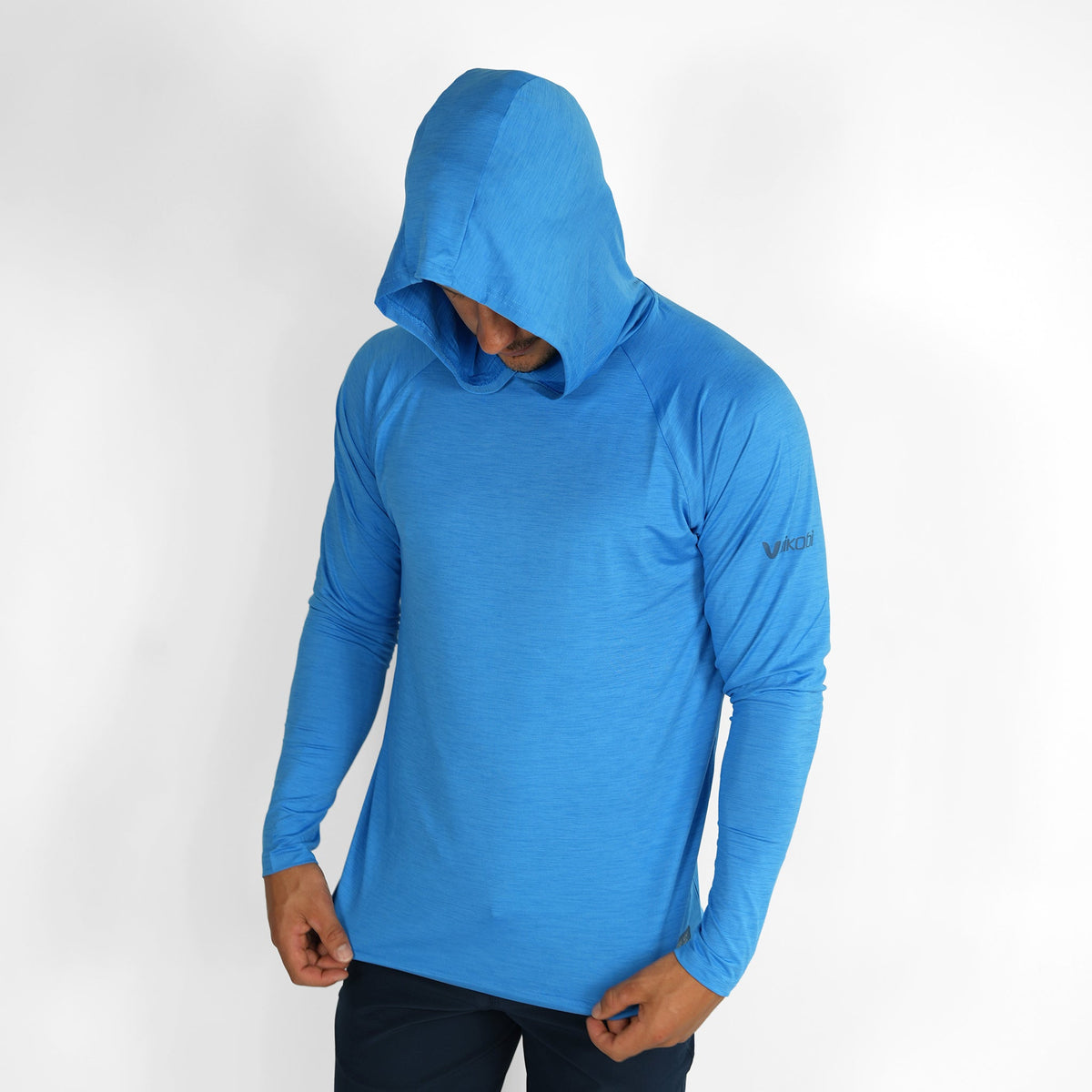 Vaikobi UV Performance Hooded Tech Top - Cyan