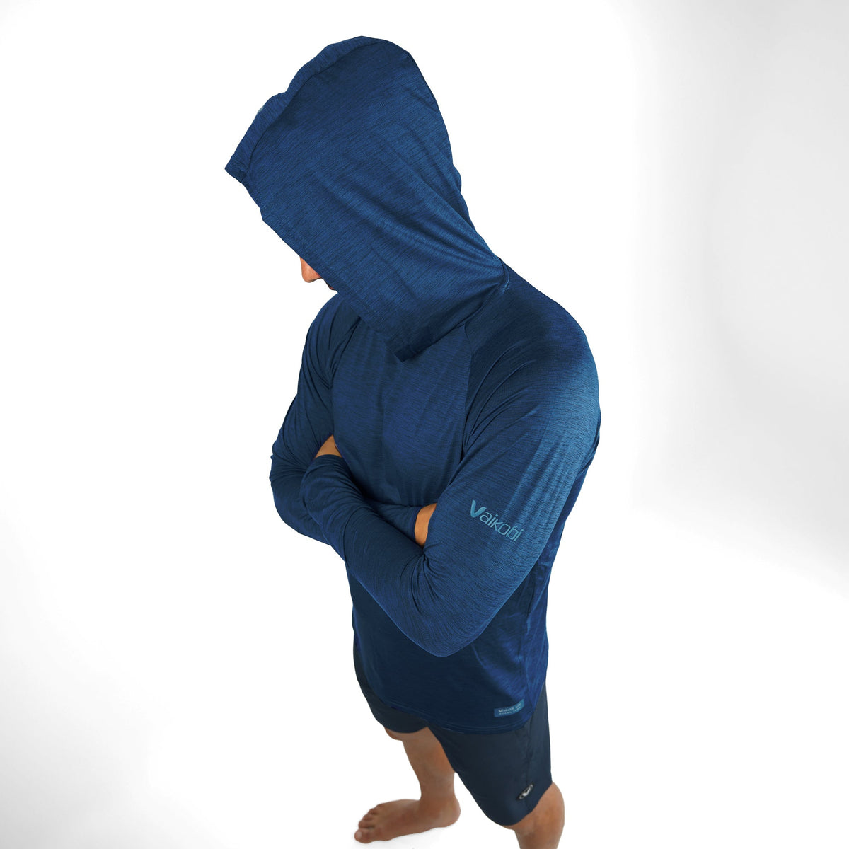 Vaikobi UV Performance Hooded Tech Top - Navy
