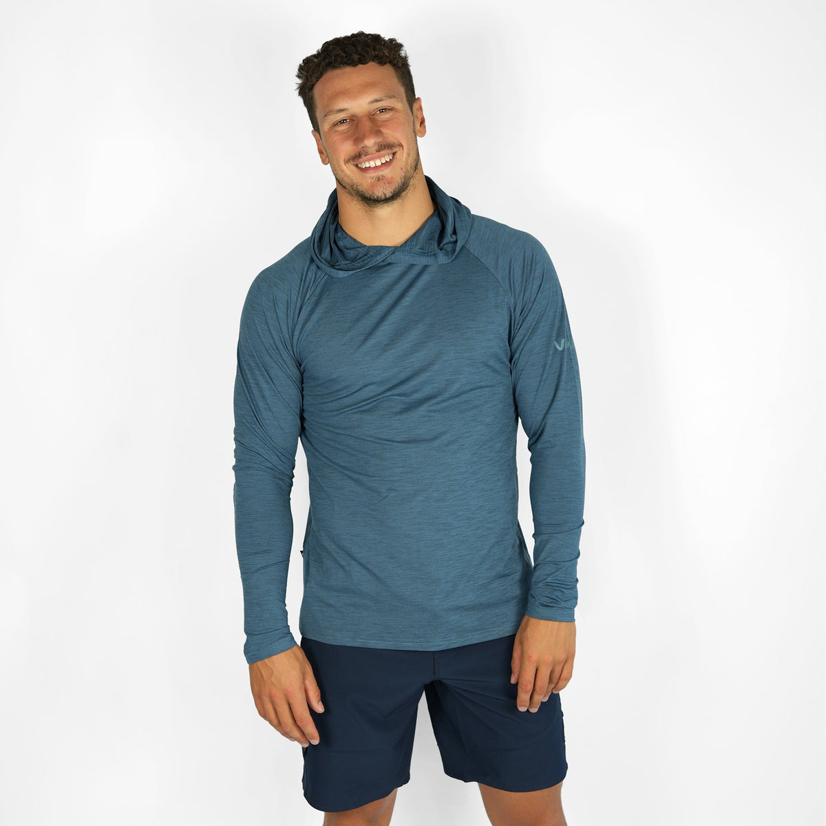 Vaikobi UV Performance Hooded Tech Top - Ocean Blue