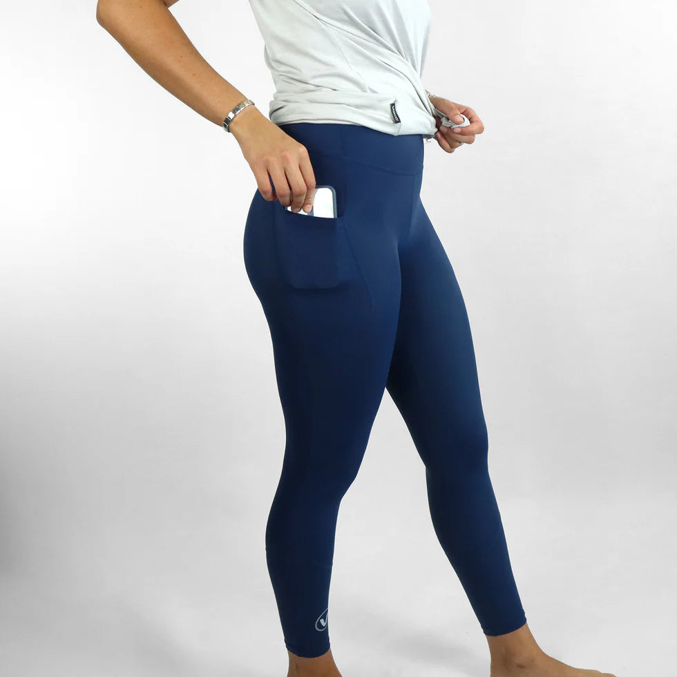 VAIKOBI ERGO UV FULL LENGTH LEGGINGS- MIDNIGHT NAVY