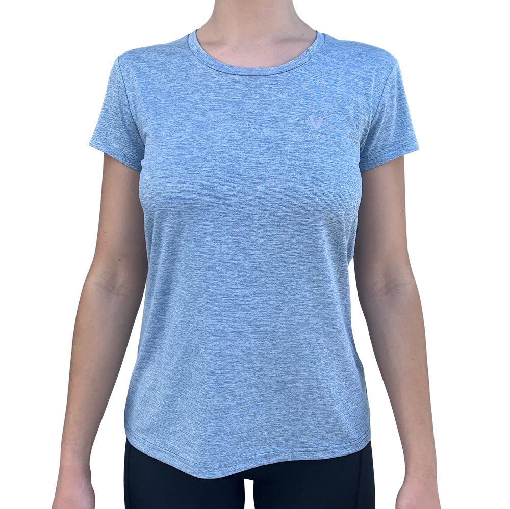 Vaikobi UV Short Sleeved Women's Tech Tee - Heather Blue