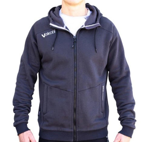 VAIKOBI ZIP HOODIE - BLACK - ONLY SIZE SMALL LEFT