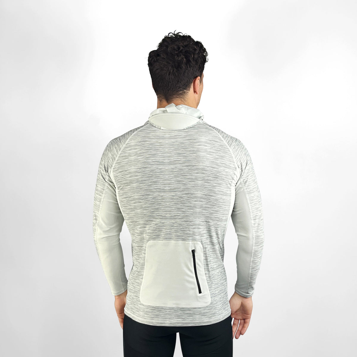 Vaikobi Hooded Long Sleeve Rash Top - Silver