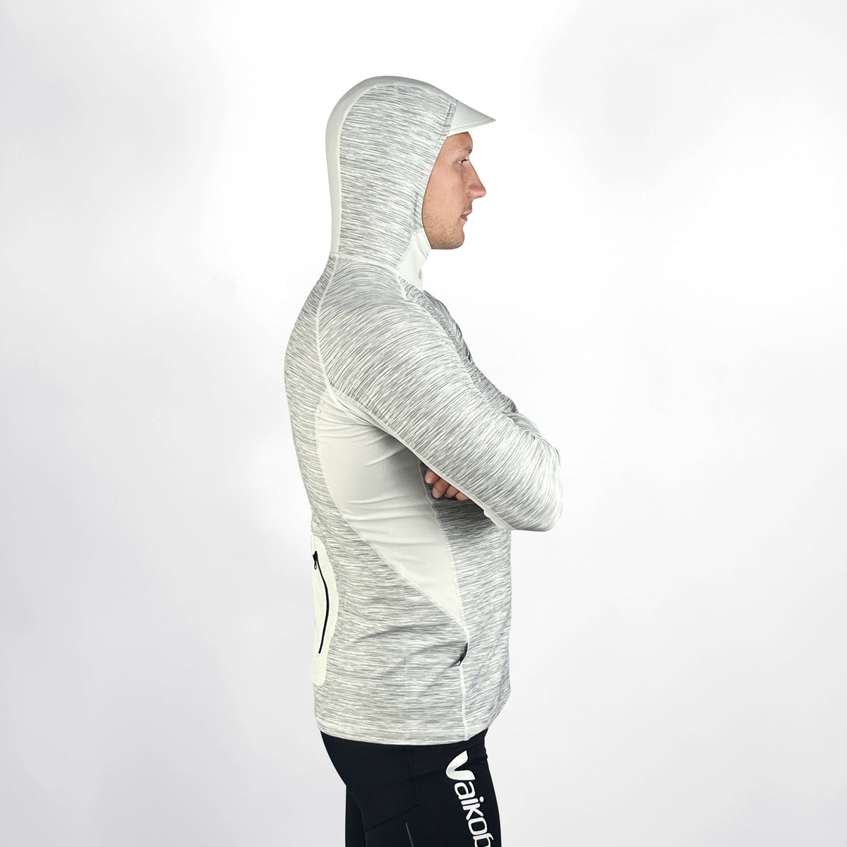 Vaikobi Hooded Long Sleeve Rash Top - Silver