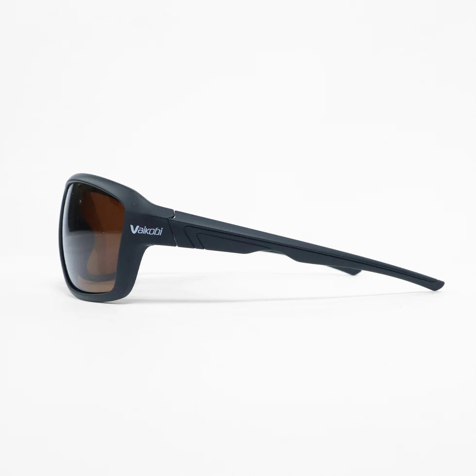 VAIKOBI GARDA POLARIZED SUNGLASSES (BLACK/AMBER)