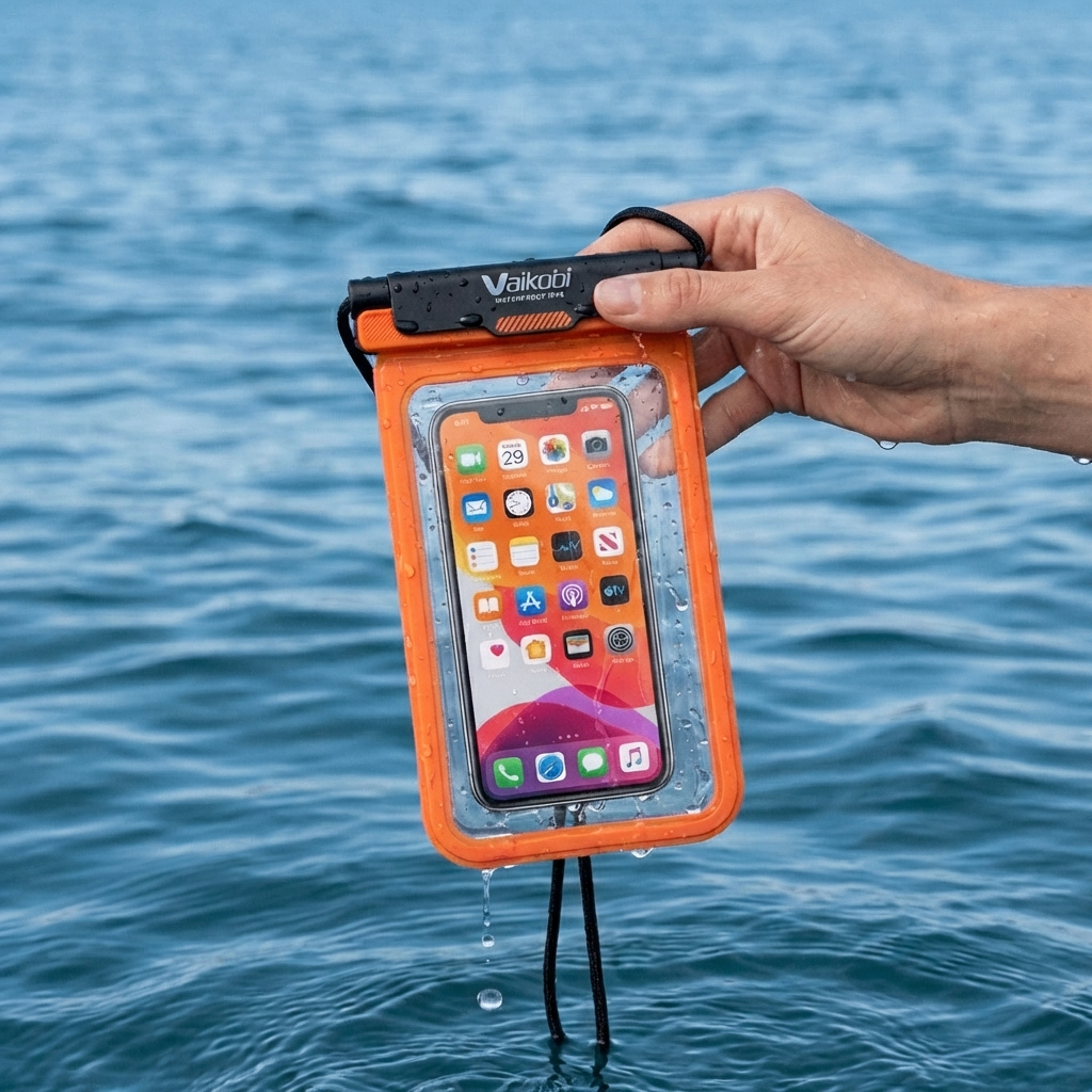 Vaikobi Waterproof Phone Cover - Orange