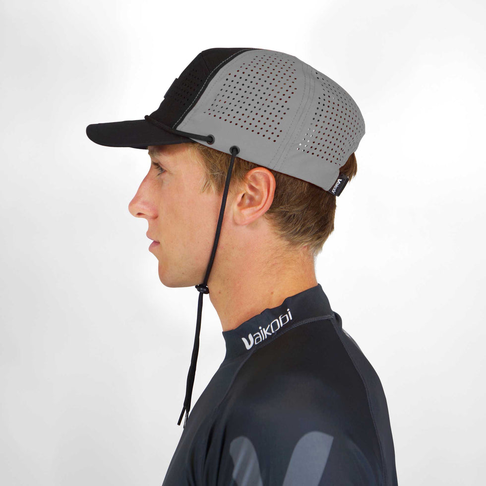 VAIKOBI SURF BUMP HAT - GREY/BLACK