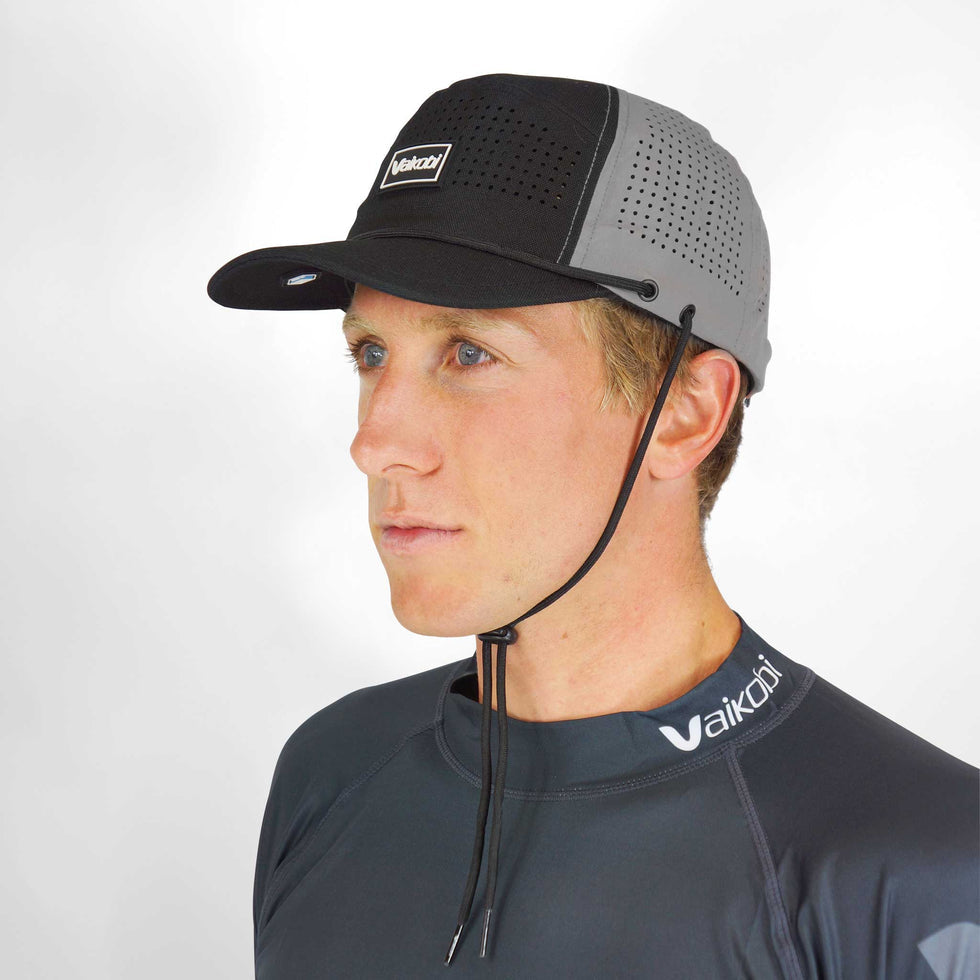 VAIKOBI SURF BUMP HAT - GREY/BLACK