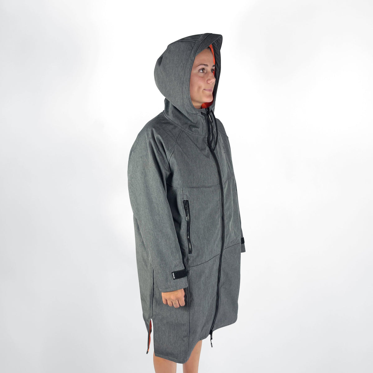 Vaikobi Beach Coat - Grey/Orange