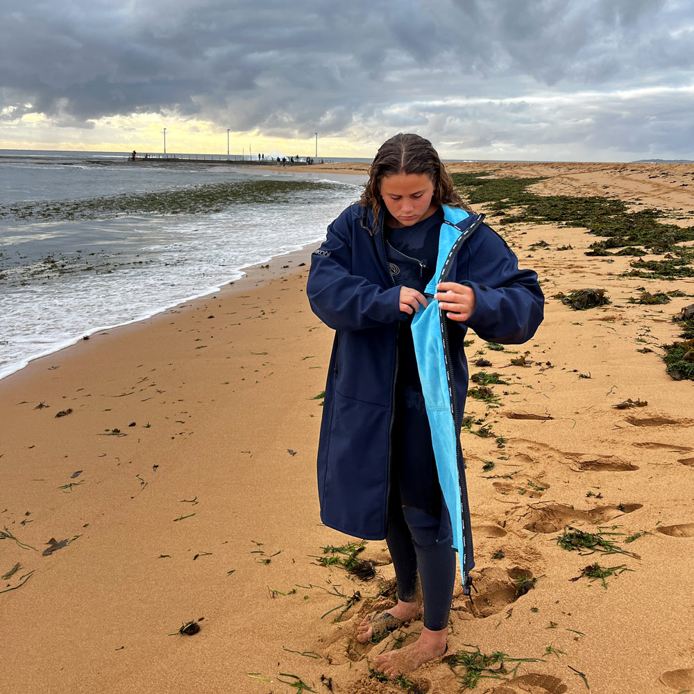 Vaikobi Beach Coat - Navy