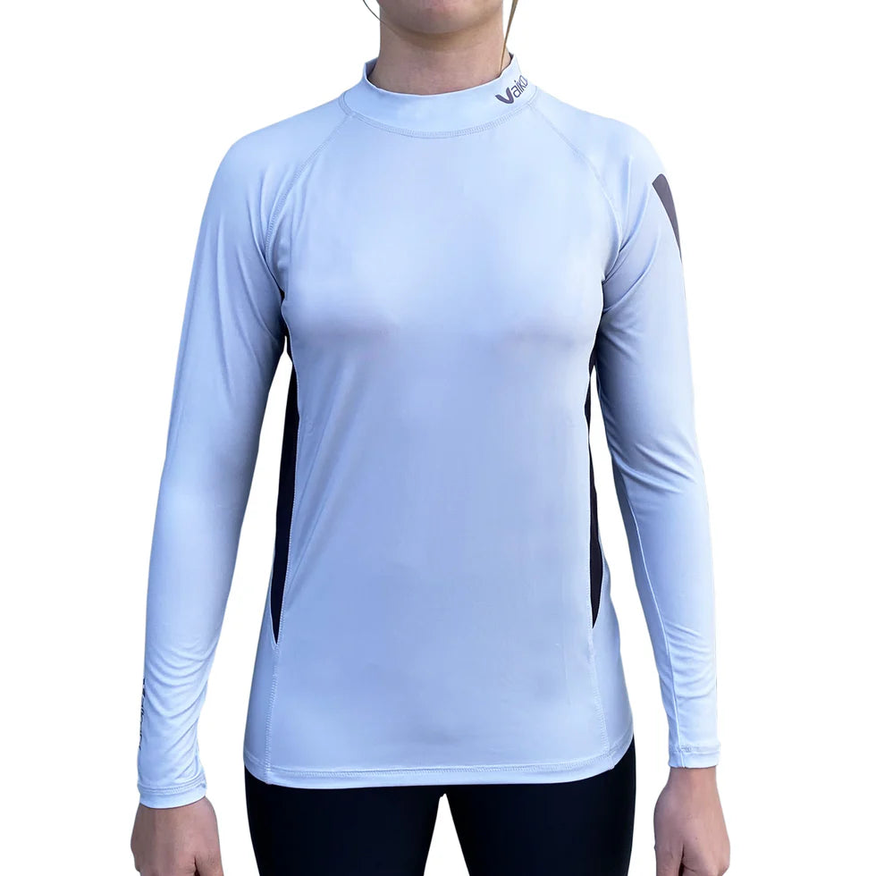 VAIKOBI LONG SLEEVE RASH TOP - SILVER