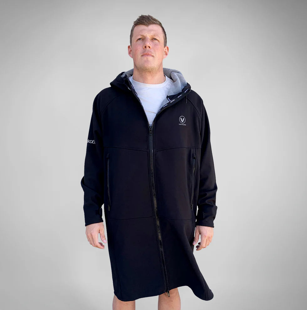 VAIKOBI BEACH COAT - BLACK