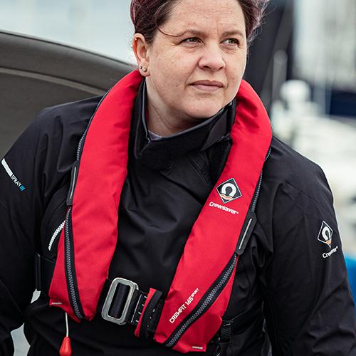 CREWSAVER CREWFIT 165N SPORT LIFEJACKET - MANUAL - NON HARNESS - RED