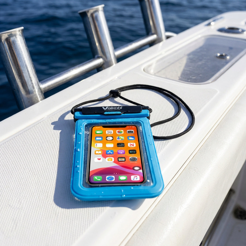 Vaikobi Waterproof Phone Cover - Cyan