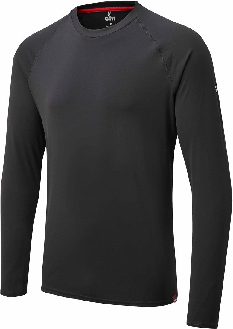 GILL MENS UV TEC LONG SLEEVE TEE  - CHARCOAL