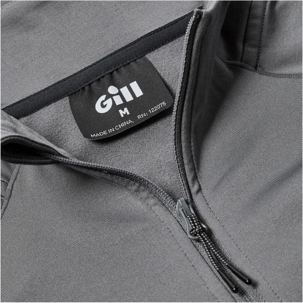 GILL MEN'S HEYBROOK THERM ZIP TOP - STEEL GREY - DISCONTINUED STYLE