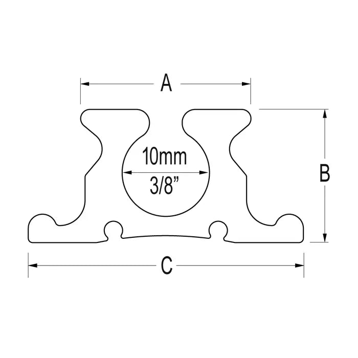 RONSTAN SERIES 19 LUFF GROOVE MAST GATE TRACK  325mm