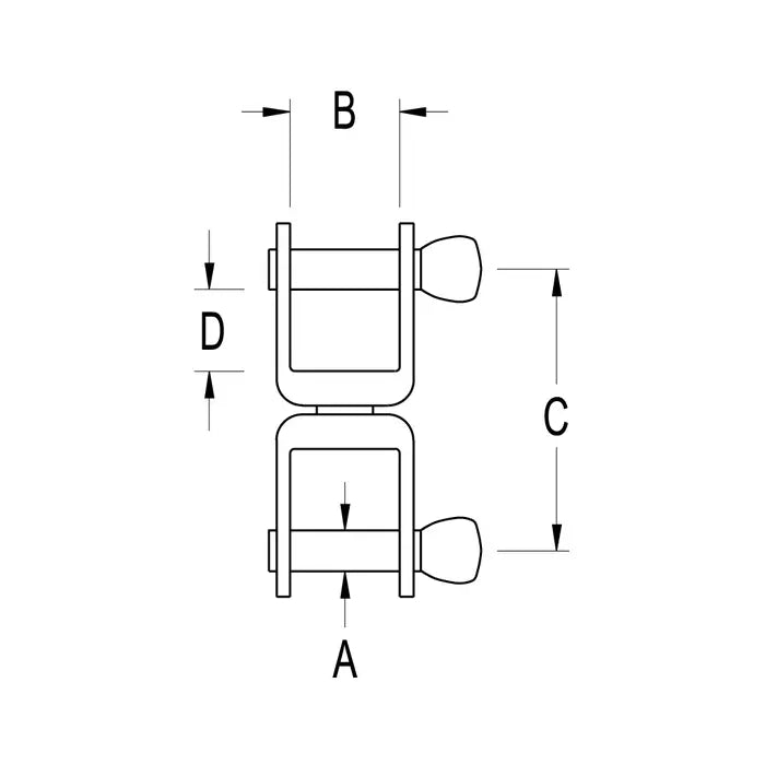 RONSTAN MINI SWIVEL SHACKLE 5/32" PIN DIAMETER