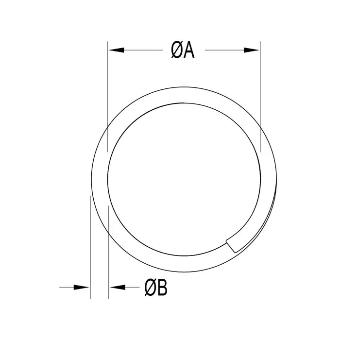 RONSTAN SPLIT COTTER RING - 25.4mm
