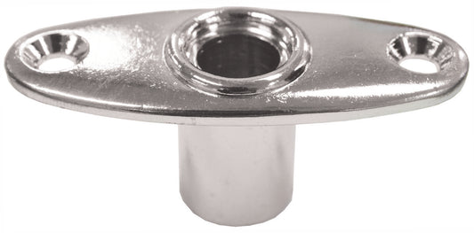 Chrome Rowlock Plates - Thru - Mount Plates - 10mm