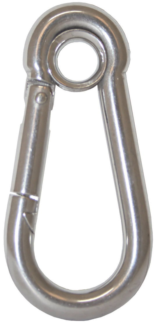 Snap Hooks with Eye - Stainless Steel 100mm
