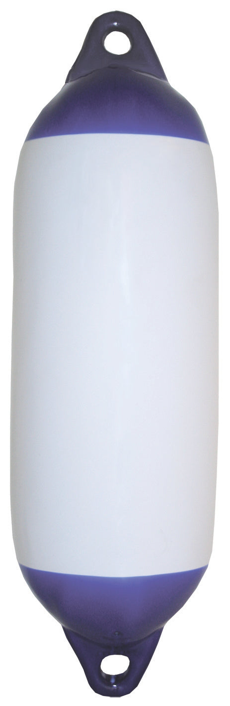 Heavy Duty Fenders - White with Blue Ends 450X1400