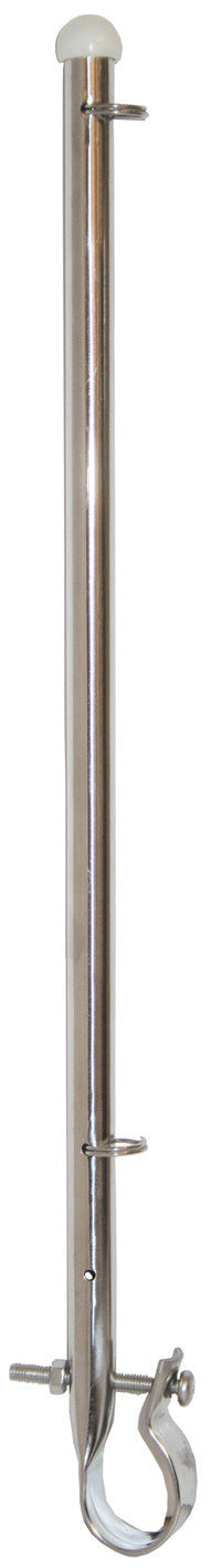 Rail Mount Flag Pole - Stainless Steel