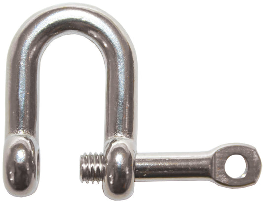 Captive Dee Shackle - 316 Stainless - 6mm
