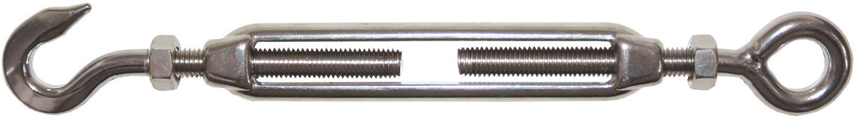 Turnbuckles - Hook & Eye - Stainless - 8mm