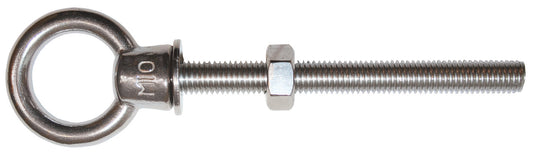 Sinox Marine Eye Bolt- 316 Stainless - Collared 8 X 80mm