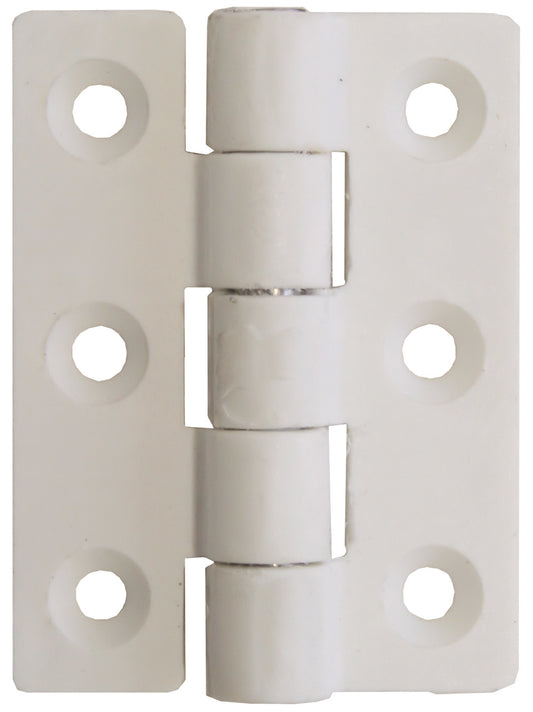 Nylon Butt Hinges - White (Pair) 45mm